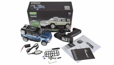 Amewi RC auto D110X24 Metal Scale Crawler 4WD 1:24 barva modrá