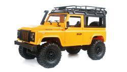 D90 Rock Crawler Defender 1:12, 4WD, 2,4 GHz, LED, 100% RTR, žlutá