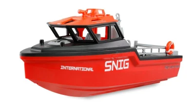Amewi RC bezkomutátorový záchranný člun Snig 32 cm RTR černočervený