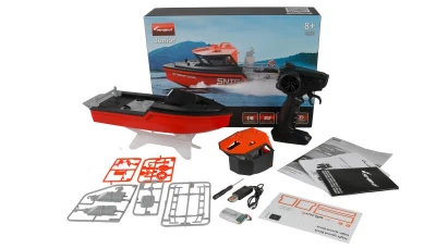 Amewi RC bezkomutátorový záchranný člun Snig 32 cm RTR černočervený