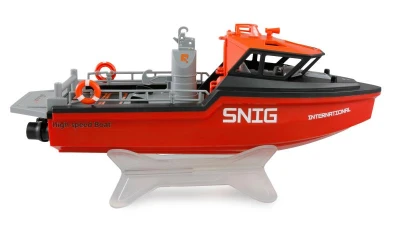 Amewi RC bezkomutátorový záchranný člun Snig 32 cm RTR černočervený