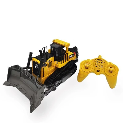 Amewi RC buldozer s funkční radlicí a zadním drapákem 1:16, zvuky, LED