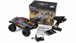 Amewi RC Hyper Go Monster Truck brushless 4WD 1:16 RTR, modročervený + sleva 300,- na příslušenství
