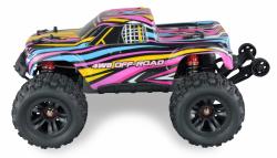 Amewi RC Hyper Go Monster Truck brushless 4WD 1:16 RTR, modročervený + sleva 300,- na příslušenství