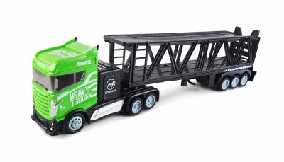 Kamion s autopřepravníkem 2WD, 1:16, bohaté příslušenství, semafor, radar, 3 autíčka, RTR