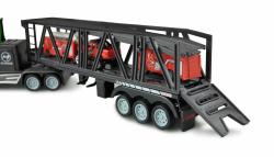 Kamion s autopřepravníkem 2WD, 1:16, bohaté příslušenství, semafor, radar, 3 autíčka, RTR