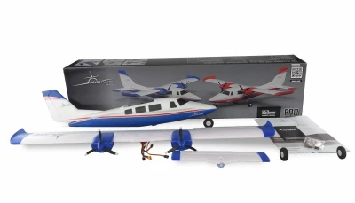 Amewi RC kluzák AMXPlanes P68 Hochdecker 850mm modrý + sleva 400,- na příslušenství