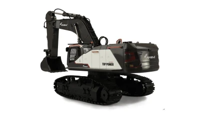 Amewi RC pásový Profi bagr s kovovou lžící ACV 730 1:14 bílý + sleva 300,- na příslušenství