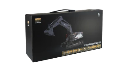 Amewi RC pásový Profi bagr s kovovou lžící ACV 730 1:14 bílý + sleva 300,- na příslušenství