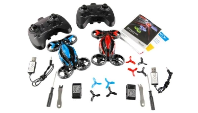 Amewi RC sada Fightstar - sada bitevních dronů, červený a modrý