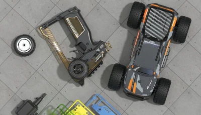 Amewi RC STAVEBNICE COOLRC DIY CRUSH MONSTER TRUCK 2WD 1:18