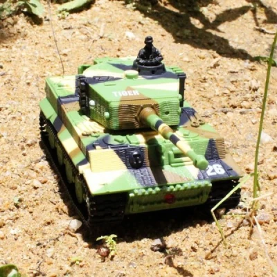 AMEWI RC tank Mini German Tiger 1:72 zelený