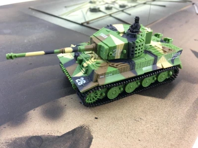AMEWI RC tank Mini German Tiger 1:72 zelený