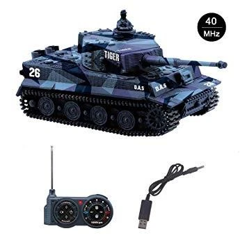 Mini GERMAN TIGER 1:72 modrý
