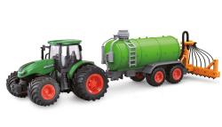 Amewi RC Traktor 2,4 Ghz s funkčnou cisternou, svetlami, zvuk 1:24