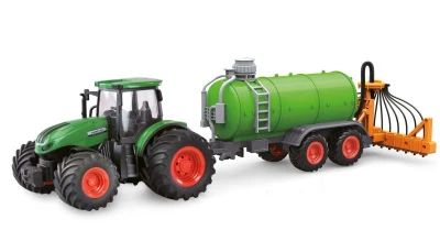 Amewi RC Traktor 2,4 Ghz s funkční cisternou, světla, zvuk 1:24 Amewi RC Traktor 2,4 Ghz s funkční cisternou, světla, zvuk 1:24