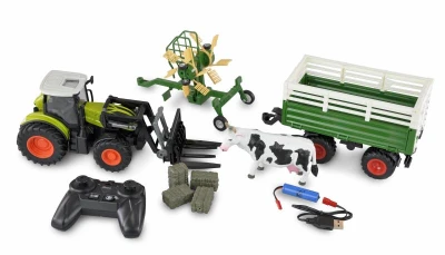 Amewi RC Traktor s XL příslušenstvím 1:24, světla, zvuk
