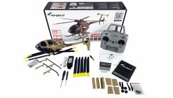 Amewi RC vojenský vrtulník AFX MD500E 6G stabilizace RTF