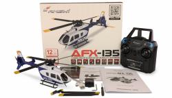 Amewi RC vrtulník AFX-135 POLIZEI 6G stabilizace RTF