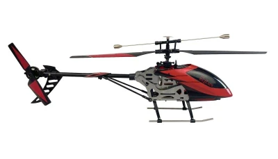 BUZZARD V2 jednorotorový vrtulník se stabilizací, 4ch, RTF, 2,4 GHz, červený + sleva 300,- na příslušenství