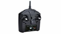 BUZZARD V2 jednorotorový vrtulník se stabilizací, 4ch, RTF, 2,4 GHz, červený + sleva 300,- na příslušenství