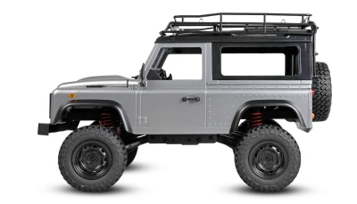 Amewi RC crawler D90 Defender prporcionální, 1:12 stříbrná