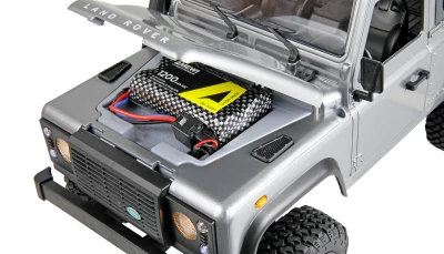 Amewi RC crawler D90 Defender prporcionální, 1:12 stříbrná