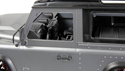 Amewi RC crawler D90 Defender prporcionální, 1:12 stříbrná