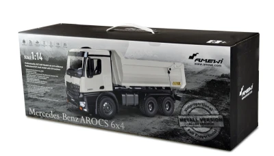 Amewi Mercedes-Benz Arocs Truck Tipper Pro V2 bílý 1:14 RC sklápěč