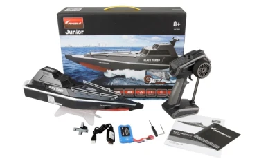 AMEWI Trade e.K. Amewi RC vojenský člun Black Turbo černý