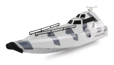 AMEWI Trade e.K. Amewi RC vojenský člun Black Turbo šedá kamufláž