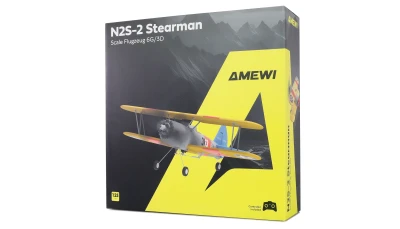 AMEWI AMXFlight N2S-2 Stearman 360mm s gyroskopem 6G/3D 6 kanálů RTF RC letadlo