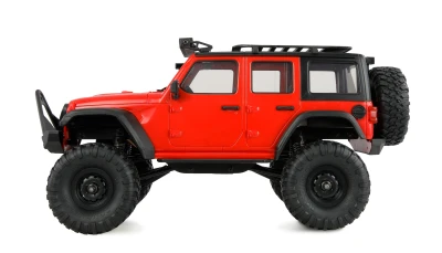 Amewi AMXRock Crosstrail červený 4WD 1:16 RTR LED rampa RC crawler