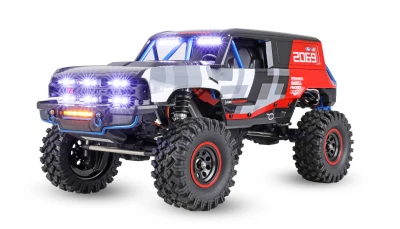 AMEWI Trade e.K. Hyper Go H18P Ford Bronco Baja 1000 střídavý motor 1:18 RTR LED, uzávěrky, portálové nápravy