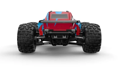 Amewi Hyper Go Monster Truck V2 modro-červený 4WD 1:16 RTR model se střídavým motorem, LED osvětlením a rychlostí 45 km/h