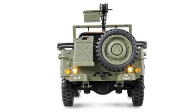 AMEWI Trade e.K. Jeep Willys MB Scale RC Crawler 4WD 1:14 RTR zelený