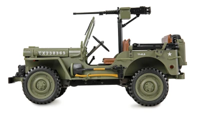 AMEWI Trade e.K. Jeep Willys MB Scale RC Crawler 4WD 1:14 RTR zelený