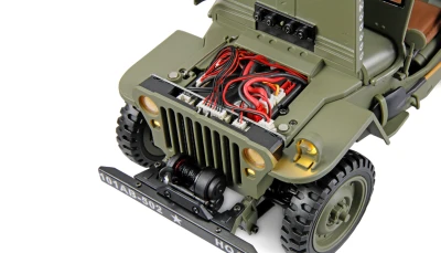 AMEWI Trade e.K. Jeep Willys MB Scale RC Crawler 4WD 1:14 RTR zelený