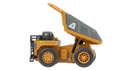AMEWI Trade e.K. Mini kovový sklápěcí RC dumper, proporcionální, 8 kanálů, 1:64 RTR