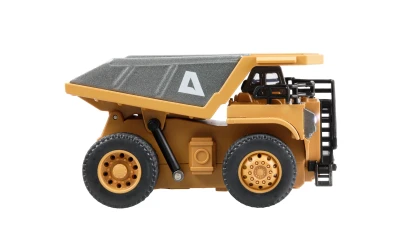 AMEWI Trade e.K. Mini kovový sklápěcí RC dumper, proporcionální, 8 kanálů, 1:64 RTR