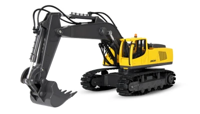 Amewi RC pásové rypadlo s kovovou lžící, žluté, 16 kanálů, 1:18, RTR