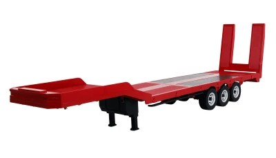Amewi červený třínápravový podvalníkový návěs pro modely Scania 1:18