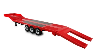 Amewi červený třínápravový podvalníkový návěs pro modely Scania 1:18