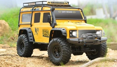 AMEWI Dirt Climbing Safari SUV Crawler 4WD 1:10 žluté RC auto