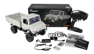 AMEWI MB Unimog Basic 1:12 šedé RC auto