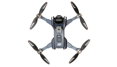 AMEWI AMXFlight X8TGPS šedý RC dron s GPS, HD kamerou a displejem ve vysílači