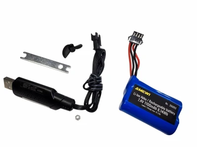 AMEWI Trade e.K. RC loď Blue Barracuda V2 Boot