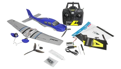 AMEWI Trade e.K. RC model letadla Cirrus SR22 520mm 4 kanálový 3D/6G stabilizace, RTF, modrý, brushless