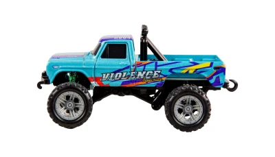 AMEWI Trade e.K. RC Monster Truck kovový 1:64 RTR LED Tempomat 2,4GHz modrý