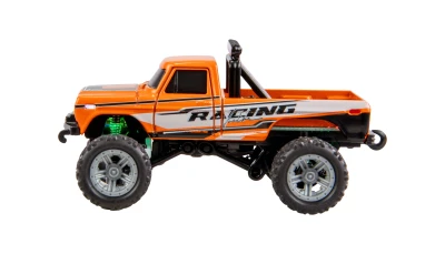 Amewi RC Monster Truck kovový oranžový 1:64 RTR LED Tempomat 2,4GHz